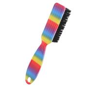 TOYANDONA Retro Beard Brush for Styling and for Men with Ergonomic Abs Handle and Nylon Bristles, Practical Hair Cutting Small Barber Brush for Shaving and Hairdressing