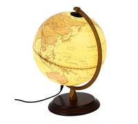 TOYANDONA Retro Globe Lamp with Vintage Design USB Powered Geography Globe Decor for Office Study Bedroom Educational Ornament and Home Tabletop Adornment