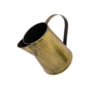 TOYANDONA Retro Metal Pitcher Flower Holder Rustic Jug Vase with Handle for Home Decor Vintage Country Style Flower Bucket Primitive Farmhouse Decoration Tone