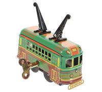 TOYANDONA Retro Model Bus Toy Double Sightseeing Bus Pull Back for Boys and Girls Die Cast Vintage Toy Car Pull Back Cars for Boys and Girls Trolley