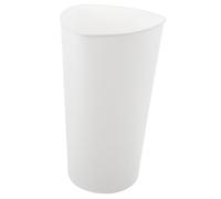 TOYANDONA Reusable Plastic Flower Bucket Large White Floral Container for Home and Shop Gardening Durable and Practical Pot for Indoor Decoration and Flower Arrangement