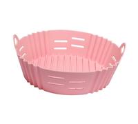 TOYANDONA Reusable Silicone Air Fryer Liner Mat Foldable Non-Stick Kitchen Pot for Daily Use Washable Silicone Air Fryer Basket Mat for Meat Vegetables Desserts Cooking Oil-reducing Food