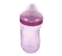 TOYANDONA Reusable Sippy Cup No Spill Design Lightweight Portable Drinking Cup for Durable PP Material for Developing Independent Drinking Skills Purple