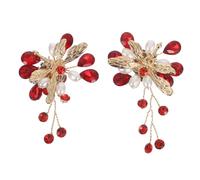 TOYANDONA Rhinestone Dragonfly Bridal Shoe Clips Detachable Pearl Charms Elegant Wedding Shoe Buckles Decorations for Women S High Heels Party Dress Accessories