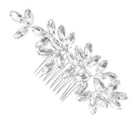 TOYANDONA Rhinestone Wedding Hair Comb for Bride Decorative Silver Crystal Bridal Comb with Dazzling Gems Metal Hair Accessory for Women Wedding and Evening Styles