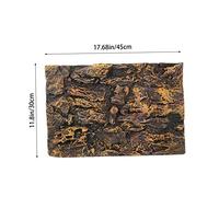 TOYANDONA Rock Aquarium Background Panel for Reptile Tanks Custom Terrarium Decor with Vibrant Colors and High Simulation Easy to Cut and Assemble for Lizards Turtles and Fish Habitats