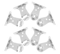 TOYANDONA Roller Shutter Mount Bracket Set 8-Pair Metal with Screws and Plugs, Modern Design Hardware for Living Room and DIY Projects