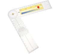 TOYANDONA Rotary Goniometer Angle Protractor Ruler for Measuring Joint Angle and Evaluating Range of Motion, Abs Material, Foldable Design for Home Use after Injury