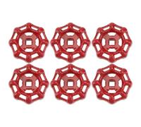 TOYANDONA Round Wheel Handle Shutoff Handle 6pcs Flat Bottom Design Low Fluid Resistance for Gate Valve Outdoor Use