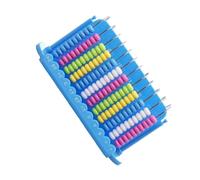 TOYANDONA Row Plastic Arithmetic Abacus for Early Educational Math Learning Tool Safe High-grade Material Cartoon Style for Brain Development and Calculation Skills Enhancement