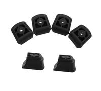 TOYANDONA Rubber Roller Skate Toe Stops Non-slip Black Replacement Parts 6pcs with Grip Upgrade and Abrasion-resistant Brake Blocks for Quad and Inline Skates for Safe Roller Skating