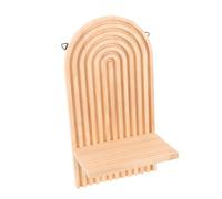 TOYANDONA Rustic Wood Wall Candle Sconce Space-saving Farmhouse Votive Holder Decorative Solid Wood Candlestick for Living Compact Vertical Shelf for Elegant Home Decor