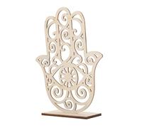 TOYANDONA Rustic Wooden Candle Holder Palm-shaped Hollow Carved Candlestick Stand for Tealight and Votive Candles Elegant Temple-inspired Home Decor Accent for Holiday and Wedding Table