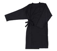 TOYANDONA Salon Client Gown - Nylon Kimono Style Hairdressing Robe, Lightweight, Water-resistant Barber Smock for Hair Cutting, Coloring & Spa - Universal Fit (black, 112cm X 67cm)