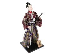 TOYANDONA Samurai Doll Figure Japanese Bushido Desktop Ornament Traditional Collectible Samurai Figurine Home Decoration Art Craft