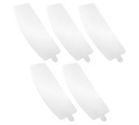 TOYANDONA Sandblasting Helmet Visor Lens Replacement 0.25mm Thick 5pcs Pvc Peel off Lens Cover White for Shipbuilding and Sandblasting Equipment