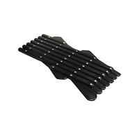 TOYANDONA Scalable Car Window Pet Gate Protector for Dogs and Cats PP Material Safety Fence Prevents Pets From Sticking Heads Out Smooth Surface Easy to Store and Install Large Black Barrier