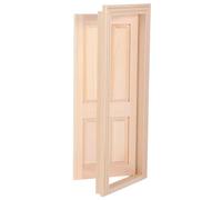 TOYANDONA Scale Design Tiny Wood Windows Model Miniature Furniture Decoration for Cozy Interior Doll House Accessories