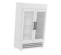 TOYANDONA Scale Wooden Fridge for Role Playing Versatile Doll Furniture for Various Themes Enhances Imaginative Play with Detailed Miniature Design