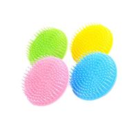 TOYANDONA Scalp Massager Brush Set for Comfortable Deep Cleanse with Pp and Silicone 4pcs Hair Brush Scalp Massage to Remove Dandruff and Random Color Suitable for Home, Barber Shop