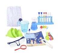 TOYANDONA Science Experiment Kit Chemistry Set for Educational Stem with Lab Coat for Role Play and Fun Experiments Enhances Learning Imagination and Interaction Random Color