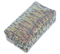 TOYANDONA Sequin Embroidery Makeup Bag Large Capacity Glitter Cosmetic Pouch Portable Travel Toiletries Organizer for Women Girls Daily Use Gray Gold