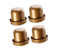 TOYANDONA Set of 4 Thickened Cube Glasses for KTV and Bar Shatterproof with Anti-Fraud Function with 5 Cubes 9 x 9 x 8 cm for Games and Entertainment