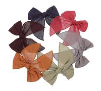 TOYANDONA Set of 6 Big Hair Bows for Girls Women's Fashion Hair Clips Party Daily Wear Hair Accessories