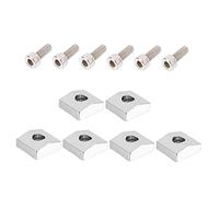 TOYANDONA Sets Bridge String Locks Kit Locking Nut Blocks Screws Metal Nut Block for Guitar Easy to Install High Durability Made of Iron and Zinc Alloy