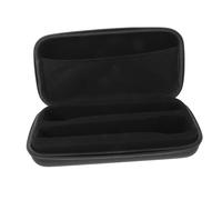 TOYANDONA Shockproof Dual Microphone Storage Bag with Cable Organizer Lightweight Portable Mic Carrying Case for Travel Singing Karaoke and Professional Presentations