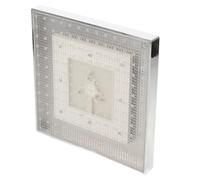 TOYANDONA Shower Head Ceiling Shower Head Abs Square LED Colour Changing, G1/2 Internal Thread 20mm, Bathroom Household Bathing