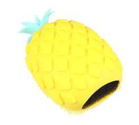 TOYANDONA Shower Scrubber Bathing Scrubber Silicone Pineapple Shape Body Brush for Exfoliation Gentle on Skin Types Easy to Carry Yellow Bath Body Brush for Family Bath Use