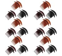 TOYANDONA Side Hair Comb and Polished Smooth Surface with Curved Frame 36pcs French Twist 7 Teeth Large 4 Inch Lightweight Plastic Bun Holder Comb Locks Hair for Wedding and Dance Sessions