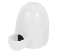 TOYANDONA Silent Ceramic Pet Water Feeder for Small Animals Automatic Drinking Fountain for Hedgehogs Cats and Other Nocturnal Pets White