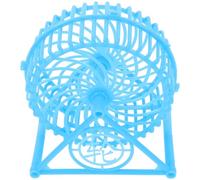 TOYANDONA Silent Hamster Exercise Wheel with Rack Plastic Spinner for Dwarf Hamsters Mice and Gerbils Quiet Running Secure Attachment for Tranquil Pet Environment