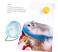 TOYANDONA Silent Small Pet Exercise Wheel with Stand Bite-resistant Quiet Running Spinner for Hamsters Gerbils Mice and Other Rodents Blue for Stress Relief and Endless Fun