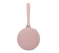 TOYANDONA Silicone Case Holder with Clip Design Portable Organizer Bag and Teething Storage Reusable Pouch that Can Be Hung on Diaper Bag Pink Colour