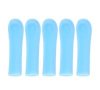 TOYANDONA Silicone Ear Pick Replacement Tips 5pcs Blue Universal Ear Wax Remover for Adults with Soft Raw Tips