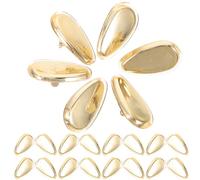 TOYANDONA Silicone Eyeglasses Golden Alloy Zinc Nose 20pcs Pads Screw Type | Non Slip Comfort, Sturdy Shape Retention, Replacement Accessory, for Frames and Daily Wear