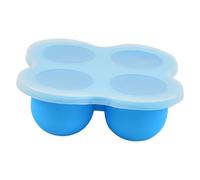 TOYANDONA Silicone Food Freezer Tray with Lid Food Storage Containers for Puree Vegetable Fruit Freezer Safe Fresh Keeping Box for Meals Easy to Clean and Portable