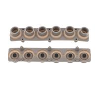 TOYANDONA Silicone Key Contact Strips 2Pcs for Electronic Organ Repair, 6-Key Replacement Pads with Conductive Rubber for Digital Piano Maintenance