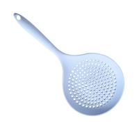 TOYANDONA Silicone Skimmer Ladle with Integrated Design Heat-Resistant Non-Stick Colander Spoon for Efficient Straining of Noodles and Dumplings Kitchen Cooking Utensil with Comfortable Long