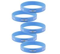 TOYANDONA Silicone Sports Bracelets Country Flag Printed Comfortable for Wearing 5pcs Wristbands Suitable for Sports Game and Entertainment