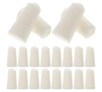 TOYANDONA Silicone Stoppers 15-19mm White Silicone 20pcs Conical Plugs for Test Tubes and Flasks Laboratory Equipment Lightweight and Convenient for Research