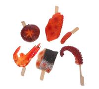 TOYANDONA Simulated Barbecue Food Fake Shrimp Props Simulation Food Chicken Leg Artificial for Display Kitchen Prop Lifelike Fake Meat Model for Pretend Play Display Model for Indoor