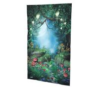 TOYANDONA Simulation Forest Tapestry Wall Hanging with Mushrooms and Flowers, Decorative Background Cloth for Photography Studio and Home Wall Decor, Household Hanging Blanket for Bedroom