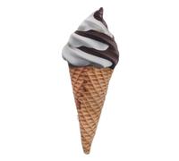 TOYANDONA Simulation Ice Cream Cone Plush Soft Stuffed Dessert Ornament Cuddly Pillow for Bedroom Living Nursery Decorative Cushion