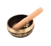 TOYANDONA Singing Bowl Set for Home Decor and Yoga Copper Bowl Fine Details Multifunctional Use and Traditional Artistic Value