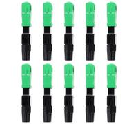 TOYANDONA Single Mode Fiber Precise Alignment Quick Connector with 10 Pcs Elastic Mount and Plastic Material Network Management Equipment, for Optical Fiber Applications