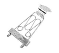 TOYANDONA Six-string Electric Guitar Tailpiece Durable Replacement Bridge for Archtop Jazz Guitars Stylish Silver Design Easy to Install for Jazz Guitarists